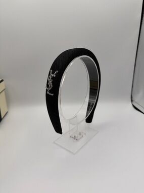 Black Crystal Logo Padded Headband